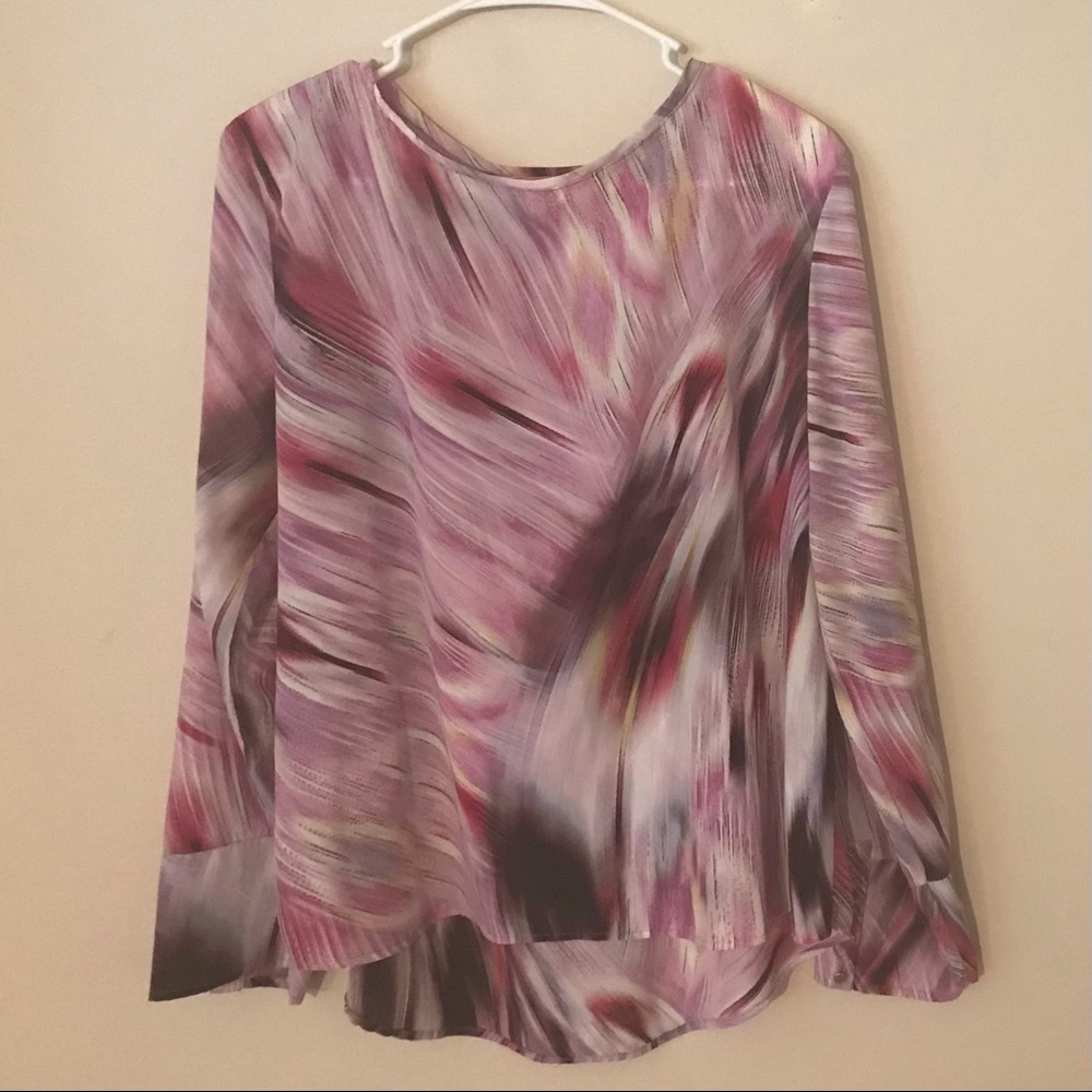 Jennifer Lopez purple blouse size L
